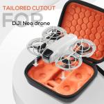 ProCase DJI Neo Carrying Case, Portable Travel Hard Shell Shockproof Cover for DJI Neo Drone (Case Only) -Orangeblack