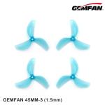12Pairs Gemfan 45mm 3-Blade Propeller Props with 1.5mm Shaft Hole for RC FPV Whoop Drone Freestyle Quadcopter (12CW+12CCW)
