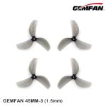 12Pairs Gemfan 45mm 3-Blade Propeller Props with 1.5mm Shaft Hole for RC FPV Whoop Drone Freestyle Quadcopter (12CW+12CCW)