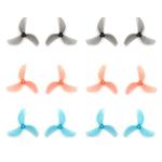 12Pairs Gemfan 45mm 3-Blade Propeller Props with 1.5mm Shaft Hole for RC FPV Whoop Drone Freestyle Quadcopter (12CW+12CCW)