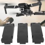 3PCS 3.7V 1800 mAh Li Battery for E88 E88Pro E100 E99 K3 K6 E89 P1 P4 P5, Quadcopter Parts Aircraft Model Drone Battery with 3 in 1 Charging Cable