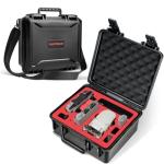 GAGITERVR SK1 Waterproof Hard Case for DJI Mini 4K/Mini 2 SE/2 Drone Fly More Combo, Carrying Case with Shoulder Strap & Custom Foam for Travel and Storage Full Protection, Black