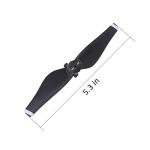 2Pairs Air Props Blade, CW CCW Quick Release Carbon Fiber Propeller Blades RC Drone Quadcopter Accessory for Air (White Stripe)