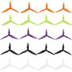 HOPLEX 20pcs FPV Drone Props Propeller: Gemfan Hurricane 51433 3-Blades 5.1x3.5 PC Props Compatible 2206-2306 Brushless Motor for RC Quadcopter FPV Racing/Freestyle Drone