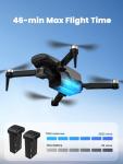 GPS Drone with Camera for Adults 4K, 5.5" Touchscreen Controller, 3-Axis Gimbal & EIS, 46 Mins Flight, 2KM FPV Transmission, Under 249g Foldable Quadcopter, Brushless Motors, Auto Return, Gift for Beginner