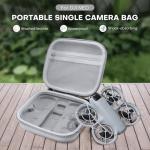 REYGEAK Carrying Case for DJI NEO,Portable PU Compact Bag,Waterproof Small Storage Case For DJI NEO Drone Accessories(Grey)