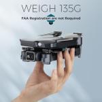 Drone with Camera, 1080P HD FPV Camera, One Key Take Off/Land, Altitude Hold, 360°Flip, Waypoint Flight, Gestures Selfie, Gravity Control, 3 Speed, 2 Battery, Mini Drone for Kids Beginners