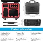 FPVtosky Hard Case for DJI Mini 5 Pro/Fly More Combo/Plus, Waterproof Carrying Case for Mavic Mini5 Pro RC 2 Accessories [ CASE ONLY ]