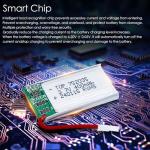 Tosiicop 3.7V 400Mah Lipo Battery - 5Pcs Drone Batteries with 5in1 USB Charger for Syma Q11 H99W H31 H6C H98 TR-C385 TR-P51 TR-F22 Quadcopter Parts Aircraft Drones Lithium Battery Rechargeable AT-96