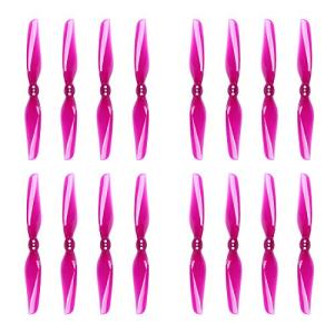 iFlight 16pcs 4inch Durable 2-Blades Propeller RC Drone Props CW CCW for FPV Drone Racing Quadcopter Frame Kit (Transparent Purple)