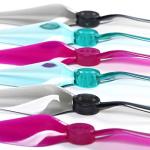 iFlight 16pcs 4inch Durable 2-Blades Propeller RC Drone Props CW CCW for FPV Drone Racing Quadcopter Frame Kit (Transparent Purple)