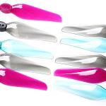 iFlight 16pcs 4inch Durable 2-Blades Propeller RC Drone Props CW CCW for FPV Drone Racing Quadcopter Frame Kit (Transparent Purple)