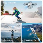 GPS Drone with Camera for Adults, 2K HD GPS Drones with Auto Return, Follow Me, Circle Fly, Waypoint Fly, Optical Flow, Brushless Motor, Foldable 5G Transmission FPV Quadcopter