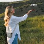 GAGITERVR N2 Small Neo Hard Carrying Case, Travel Shoulder Bag with Soft Lining, Portable Protection for Dji Neo Drone, Up to 3 Flight Batteries & Accessories, Ideal for Trip and Home Storage, Gray