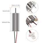 AEDIKO 4pcs 8520 Brushed Motors 8.5x20mm Motor 3-5V 0.15A 35000RPM-50000RPM 8520 Motor Hollow Cup Drone Motor + 4pcs CW CCW Propeller Compatible with FPV RC Quadcopter