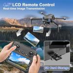 ScharkSpark 4K GPS Drone with Camera for Adults with 4.5” HD Screen Controller, Brushless Motor, Includes SD Card, 60-Min Flight Time, Auto Return, Follow Me, Under 249g, Beginner-Friendly, Great Gift