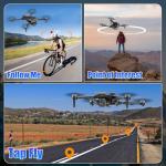 ScharkSpark 4K GPS Drone with Camera for Adults with 4.5” HD Screen Controller, Brushless Motor, Includes SD Card, 60-Min Flight Time, Auto Return, Follow Me, Under 249g, Beginner-Friendly, Great Gift