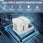 Rszfnjxry Mini 4 Pro/Mini 3 Series Intelligent Flight Battery Plus(2 Packs) with Bi-Directional Charging Hub for DJI Mini 4 Pro/Mini 3/Mini 3 Pro,3850mAh 47 Mins Flight Time Upgrade 2025