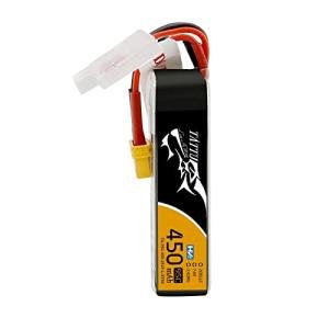 TATTU 450mAh 7.6V High Voltage 95C 2SLipo Battery Pack with XT30 Plug - Long Pack for Small Drones