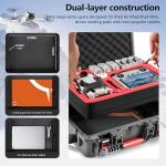STARTRC PHOTO Mini 4 Pro Case Dual Layer, Waterproof Crash Resistant Carrying Case for DJI Mini 3/3 Pro Accessories, For DJI RC 2/RC-N2 Controller,Battery Charger Hub