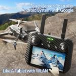 Bingchat 2025NewUpgraded Drones with Camera for Adults 4K HD with Payload Release, Touch Screen Tablet Controller WITH Obstacle Avoidance, 3 Axis Gimbal Drone, 5 Miles, 82 Minutes Long Battery, Time-lapse, Follow Me/Car, Carbon Fiber Feature Drone Gif