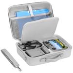 FPVtosky Carrying Case for DJI Mini 5 Pro, Portable Hard Shell Travel Case for DJI Mini 5 Pro Fly More Combo, PU Leather Storage Bag for RC 2 Controller Drone Aceessories [CASE ONLY]