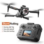 RC Drone with Screen Display Remote Control, 1080P Dual Camera, Speed Adjustment, Altitude Hold, One-Key Takeoff, 3D Flips, 2 Batteries, Hovering, Brushless Motor, APP Control, Plane Copter, LED Lights, Adult Beginners FPV Hobby Quadcopter Airplane Helicopter
