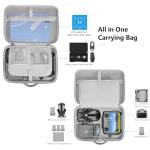 FPVtosky Carrying Case for DJI Mini 5 Pro, Portable Hard Shell Travel Case for DJI Mini 5 Pro Fly More Combo, PU Leather Storage Bag for RC 2 Controller Drone Aceessories [CASE ONLY]