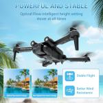 Drone for Kids Adults Beginner with Camera 1080P One-Click Take Off/Landing 3-Gear Speeds Altitude Hold Headless Mode, 360°Flip Under 249g