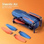 Veeniix V11Air Drone Replacement Blades, 4 Pcs Original High-Durability Propellers, Spare RC Drone Accessories, Blue&Orange