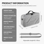 Tomat Flip Case,Portable Shoulder Bag for DJI Flip Drone Accessories,Support 3 Batteries,RC 2/N3 Remote Controller