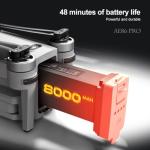 Cyaxzolp Upgraded Professional Drones with 8K Photo Resolution 4K Video Recording Camera Drones for Adults， Axis Gimbal Electronic Image Stabilization, Outdoor 360° Obstacle Avoidance.Built-in Airdrop Function.7 inch Touch Screen Controller.Up to 5 Miles Range,3 batteries included, with a total flight time of over 2 hours,GPS One-Click Return (BLACK Carbon fiber)