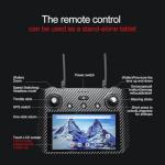 Cyaxzolp Upgraded Professional Drones with 8K Photo Resolution 4K Video Recording Camera Drones for Adults， Axis Gimbal Electronic Image Stabilization, Outdoor 360° Obstacle Avoidance.Built-in Airdrop Function.7 inch Touch Screen Controller.Up to 5 Miles Range,3 batteries included, with a total flight time of over 2 hours,GPS One-Click Return (BLACK Carbon fiber)