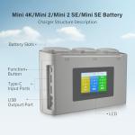 Aovee Mini 2 Battery Mini 4K Battery and Mini 2 SE Intelligent Battery with Display Two-Way Charging Hub,Compatible with DJI Mini 4K/Mini 2/Mini 2 SE/Mini SE Drone (Two Batteries with Charger)