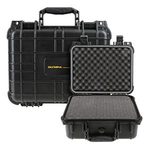 Olympia 10.47" Waterproof Hard Case with DIY Customizable Foam, Fit use of Gear, Equiment, Camera and so on