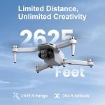 GPS Drone with Dual 4K UHD Cameras for Beginners, Adults & Kids, Brushless Motor, WiFi FPV, Under 249g, SD Card Slot (Card Not Included), 50-Min Flight, 2,625ft Range, Auto Return, 5G Transmission, Altitude Hold, Foldable — RC Quadcopter Gift