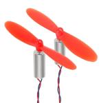 Coliao 716 Coreless Motor 2 Sets 3.7V 7x16mm Motor 19000KV 45000 RPM Brushed Motors with 55mm CW CCW Propeller for Micro FPV Tiny Whoop RC Quadcopter Drone Motor