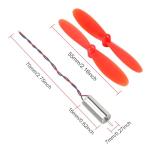 Coliao 716 Coreless Motor 2 Sets 3.7V 7x16mm Motor 19000KV 45000 RPM Brushed Motors with 55mm CW CCW Propeller for Micro FPV Tiny Whoop RC Quadcopter Drone Motor