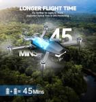 GPS Drone with Camera 4K for Adults, Under 249g, 45 Mins Flight, Beginner Foldable Drones with Brushless Motor, Auto Follow, Tap Fly, Circle Fly, One Key Start