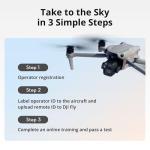 DJI Air 3S Fly More Combo (RC 2 Screen Remote Controller), Drone with 1" CMOS Wide-Angle & Medium Tele Camera for Adults, 4K/60fps, Omnidirectional Sensing & 3 Batteries for Extended Flight Time