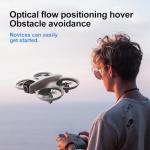 RC Small Drone with Dual Cameras, Propeller Guard, Altitude Hold, One-Key Takeoff, 3D Flips, 2 Batteries, Intelligent Obstacle Avoidance, Remote Control Helicopter Airplane, Hovering, APP Control, LED Lights, for Beginners FPV Palm Takeoff Mini Quadcopter (Orange)