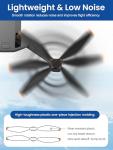 12Pcs Propellers Compatible with DJI Mini 5 Pro Accessories – Plastic Replacement Propeller Blades, Lightweight Quiet Low-Noise Design, Durable Flexible Drone Spare Parts