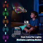 Mini Drone for Kids and Beginners With Cool LED Light - Drone with Camera 1080HD, 3D Flip, Altitude-Hold, Headless Mode, 3 Speed Modes, Easy to fly Kids Gifts Toys With 2 Batteries for Boys and Girls(Grey)