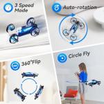 2-in-1 Drones for Kids 8-12 with 7+2 Light Modes,5 Flying Postures,Mini Drone for Age 14 Boys Small Micro Indoor Nano RC Remote Control Quadcopter with Land Mode,Auto rotation,Circle Fly,Altitude Hold