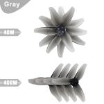 HOPLEX RC Propeller 2023 2 Inch 3-Blade Propeller 3 Holes Props for Gemfan Hurricane for 1105-1108 Brushless Motor RC Drone FPV Racing Toothpick 8CW 8CCW(Gray, Green)