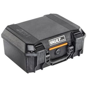 Pelican Vault V200 Multi-Purpose Hard Case with Padded Dividers for Camera, Drone, Equipment, Electronics, and Gear (Black)