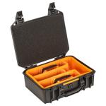 Pelican Vault V200 Multi-Purpose Hard Case with Padded Dividers for Camera, Drone, Equipment, Electronics, and Gear (Black)