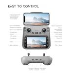 Cyaxzolp Drone with 8K Camera Drones for Adults,4.5-inch LCD High-definition Large Display Screen Remote Control Quadcopter,3 Batteries, 5G HD Brushless GPS Drone Auto Return, Obstacle Avoidance (Black and Orange)