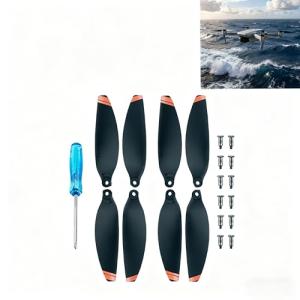 8Pcs Low-Noise Quick-Release Propellers for DJI Mini 2 / Mini 2 SE/Mini 4K Drone, Full Replacement Kit with Screws & Screwdriver, Stable Flight & Easy Installation Spare Parts