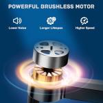 Drone with 2K Camera for Adults - GPS Drones with Auto Return, Brushless Motor, Foldable Mini RC Quadcopter for Kids Beginners with FPV Live Video, Follow Me, 2 Batteries Long Flight Time Under 249g